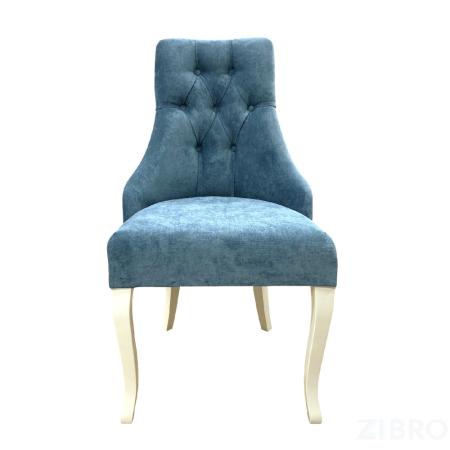 Набор Стульев Дадо (2шт) в ткани Velvet Lux 79, опоры цвет слоновая кость