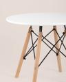 Стол Eames DSW детский белый, ножки массив бука