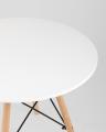 Стол Eames DSW детский белый, ножки массив бука