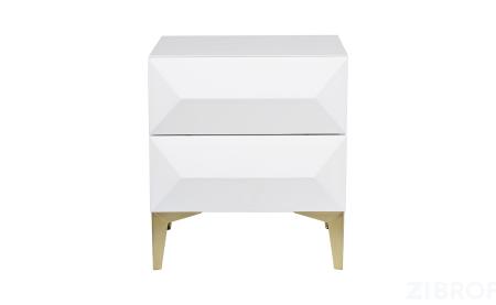 40AD-CB251 Тумбочка белая 50*45.5*57 см