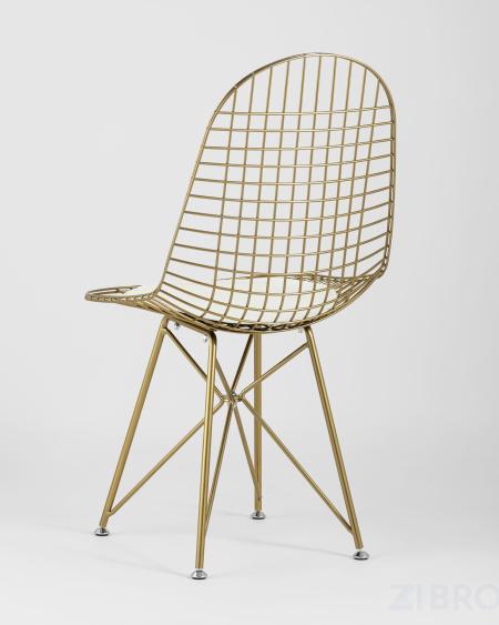 Eiffel из металла цвет золото с белой подушкой из экокожи