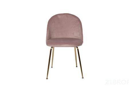 30C-301-1G LPI Стул велюр пепельно-розовый, мет.ножки 50*53*77см