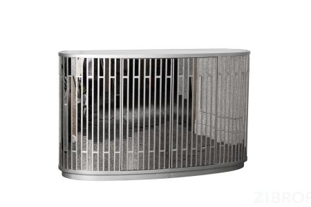 KFG040 Комод зеркальный двухдверный 152*51*92см