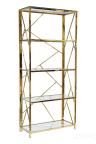 Стеллаж с прозрачным стеклом (золотой) GY-SH8711GOLD