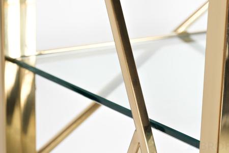 Стеллаж с прозрачным стеклом (золотой) GY-SH8711GOLD