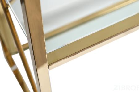 Стеллаж с прозрачным стеклом (золотой) GY-SH8711GOLD