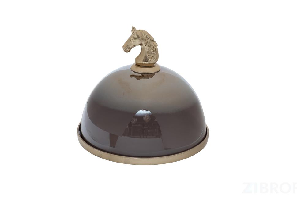 69-22295 Блюдо с крышкой декоративное "Horse" d26*Н25.5см