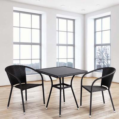 Комплект мебели из иск. ротанга T282BNS/Y137C-W53 Brown (2+1)