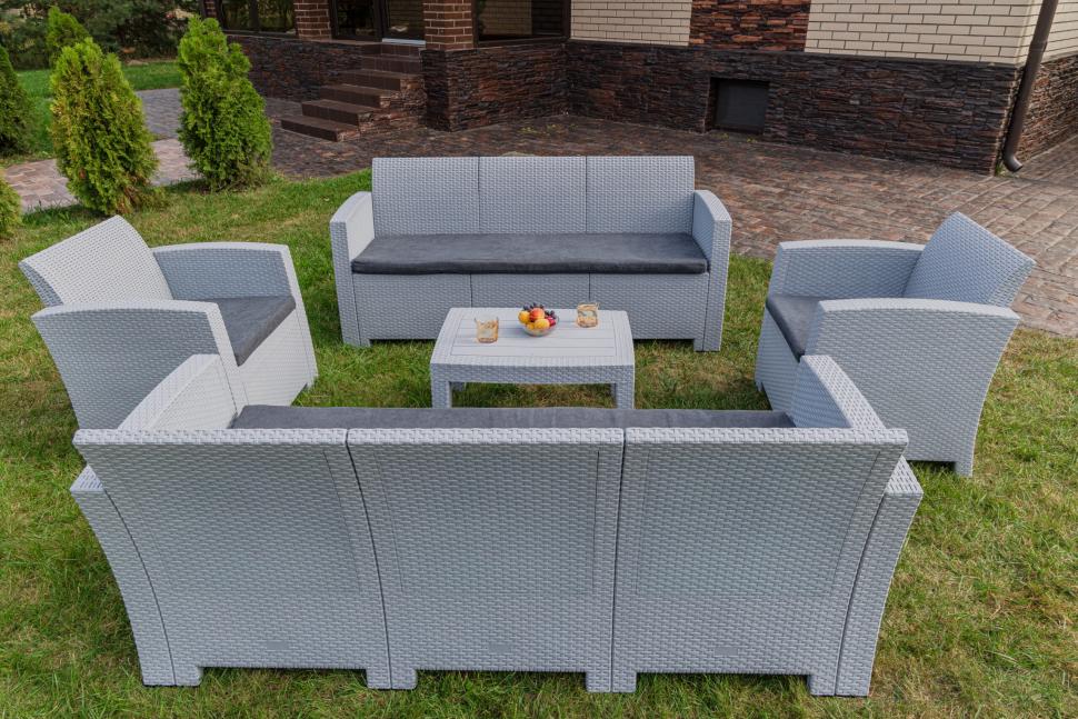 Комплект мебели GRAND LANA XL светло-серый
