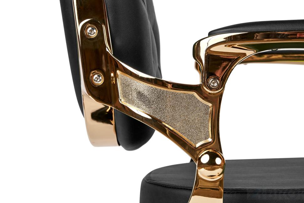 Барбер кресло BUZZ Gold Black