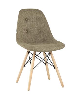 DSW SOFT светло-коричневый обивка рогожка ножки массив бука металлический каркас