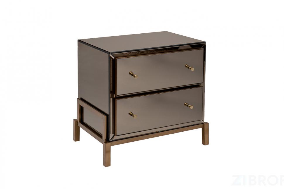 KFG170 Тумба зеркальная 2 ящика 65*45*62см