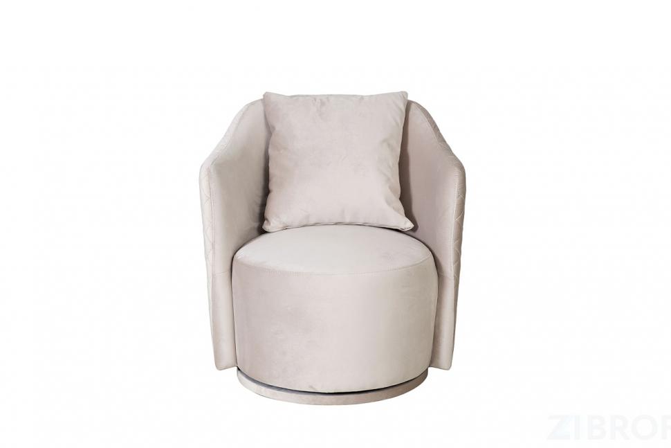 Кресло Verona Basic вращающееся велюр беж. Bel09 70*77*80см