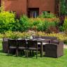 Обеденный комплект LANA LUX DINING XL коричневый