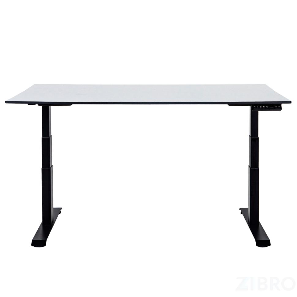 Стол с регулировкой высоты 2A3L LOW черный/HPL белый, 120x80