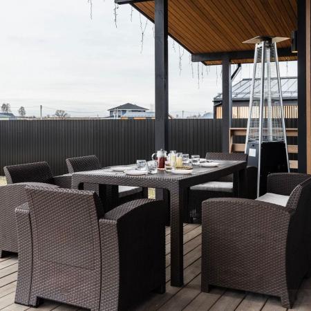 Обеденный комплект LANA LUX DINING L коричневый