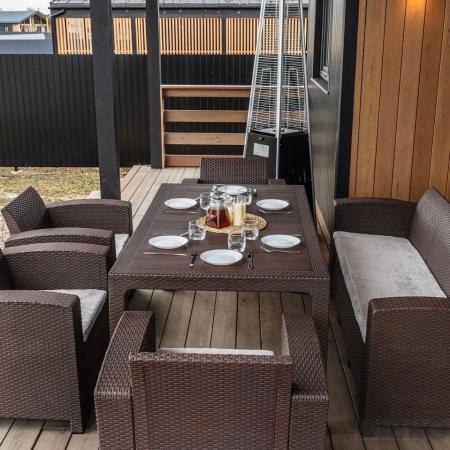 Обеденный комплект LANA LUX DINING L коричневый