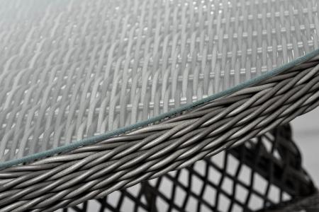"Дольче" обеденная группа из искусственного ротанга, цвет графит