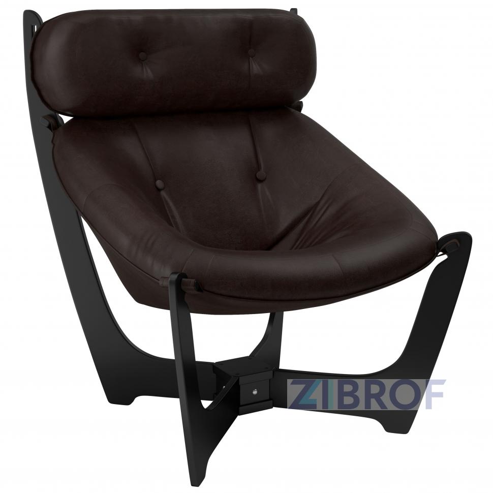 Кресло для отдыха Модель 11 Венге экокожа Real Lite DK Brown