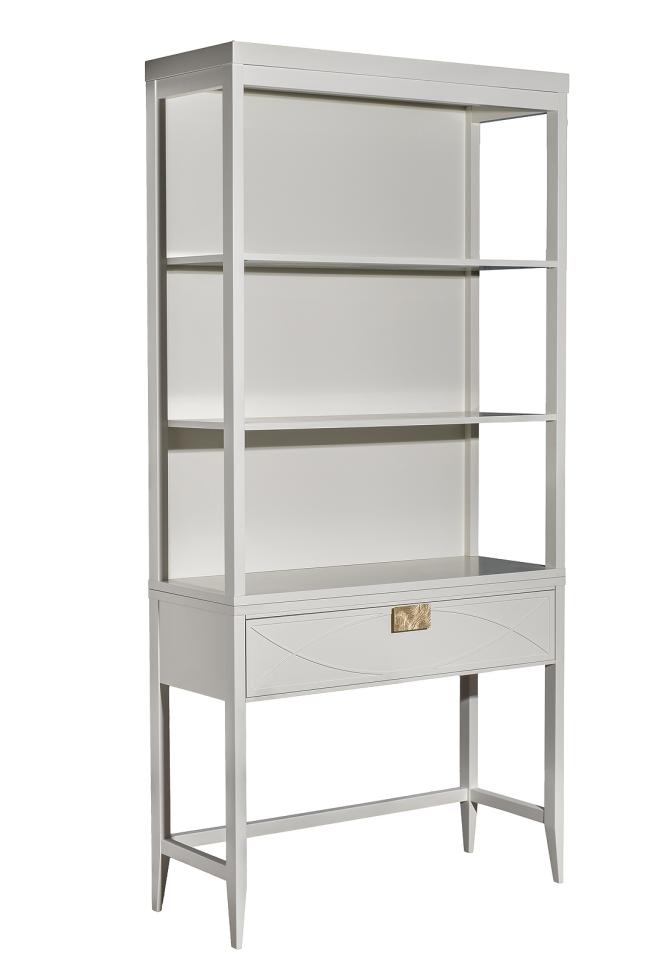 151SV-000022 Шкаф-витрина открытый широкий с консолью с 1-м ящиком