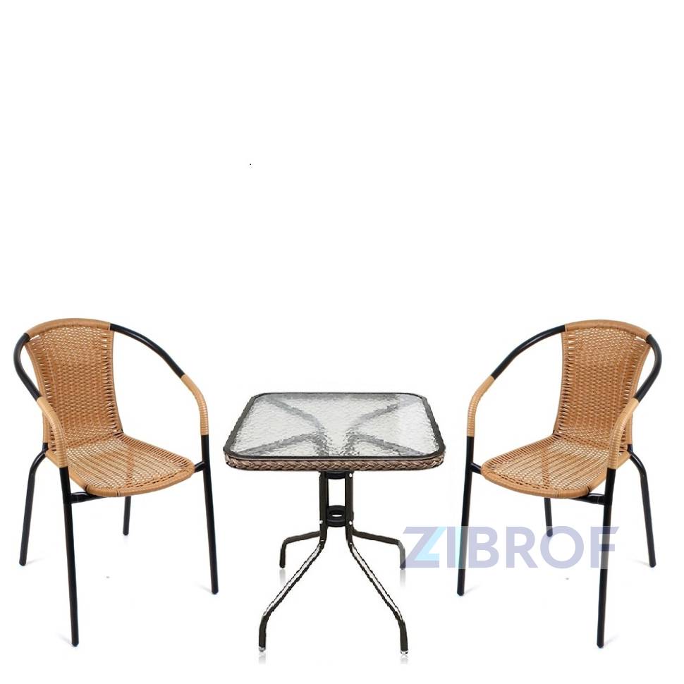 Комплект мебели Асоль-2LB TLH-037С-TLH060SR-D60 Light Beige (2+1)
