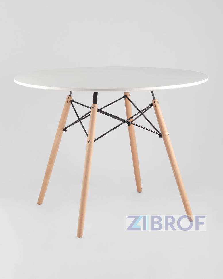EAMES D100, 4 стула Eames белых