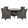 Комплект плетеной мебели AM-395C/T395 Grey 4Pcs (4+1)
