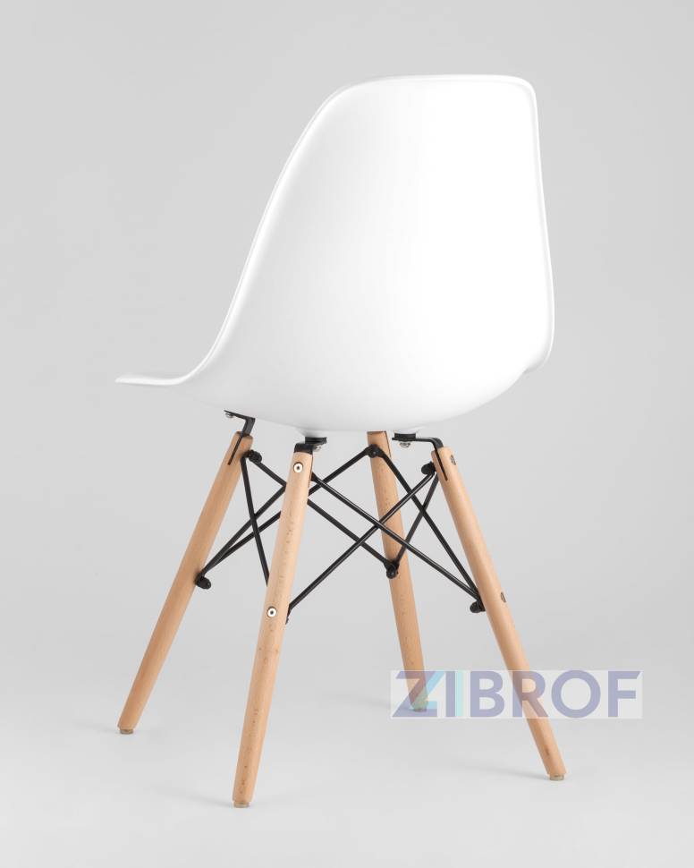 стол Eames D70, 3 стула Eames DSW белые