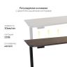 Стол с регулировкой высоты 2AR2 черный/ЛДСП коричневый дуб, 140x60