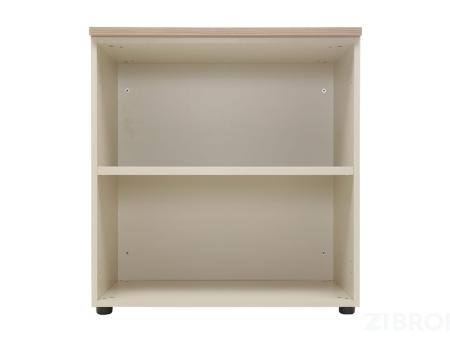  Шкаф офисный NW 0880S открытый вяз натуральный/ бежевый