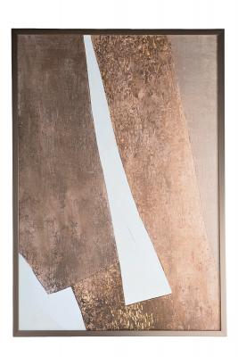89VOR-GOLDEN ART-1 Холст "Золотое искусство-1" 70*100 см,багет латунь, зол.поталь