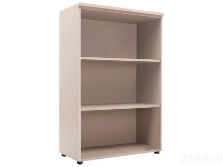  Шкаф офисный NW 1280S открытый вяз натуральный/ бежевый