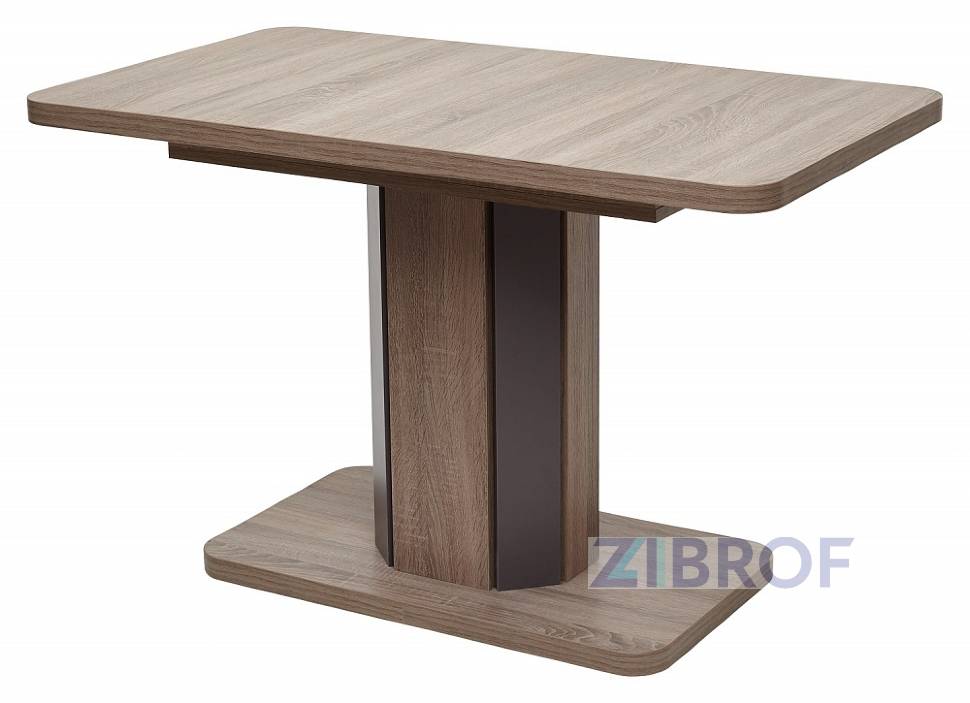 Стол обеденный Stork раскладной 120-160*75 дуб/ вольфрам