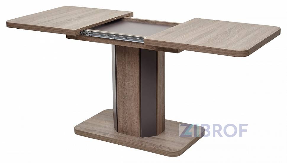 Стол обеденный Stork раскладной 120-160*75 дуб/ вольфрам