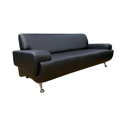 Диван офисный Клерк 5 тройной Размер: 210 х 87 см, черный Ecotex 3001 (nz0104)
