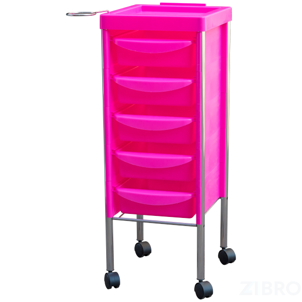 Тележка парикмахерская CARAMEL CLASSIC pink