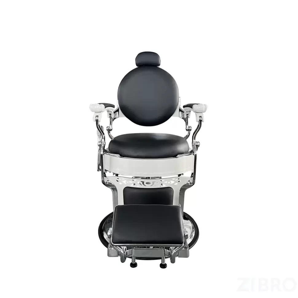 ВИНТАЖНОЕ БАРБЕР КРЕСЛО VINTAGE 004 (WHITE) BLACK