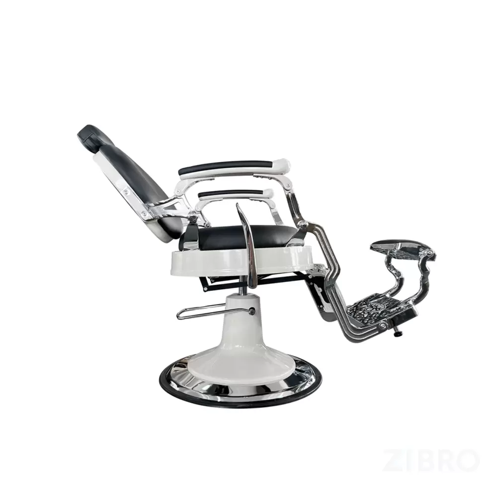 ВИНТАЖНОЕ БАРБЕР КРЕСЛО VINTAGE 004 (WHITE) BLACK