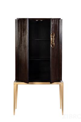 ART-2706-S Комод высокий темно-вишневый 89*46*173см