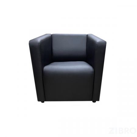 Кресло Итон, искусственная кожа, цвет черный Ecotex 3001