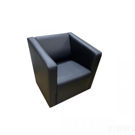 Кресло Итон, искусственная кожа, цвет черный Ecotex 3001