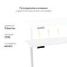 Стол с регулировкой высоты 2AR2 белый/ЛДСП дуб бежево-серый, 135x70
