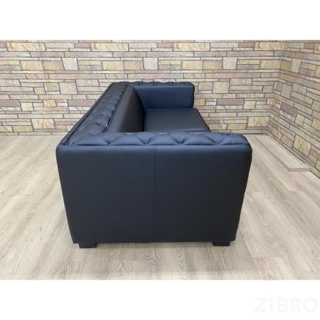 Диван Клифорд тройной размер 200 х 100 см, черный Ecotex 3001