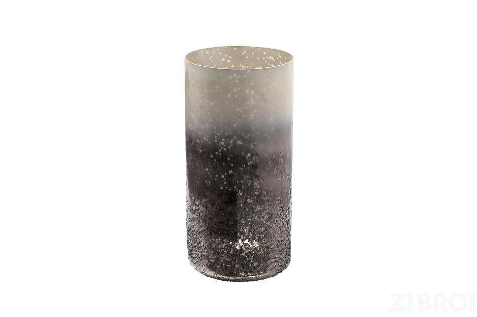 71PN-52206 Ваза стекл. серо-золотистая 25*13*13см