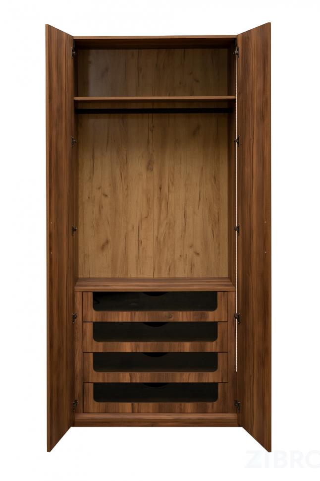 GD-10006-2 Шкаф Alto двухдверый c выдвижными ящиками, цвет дуб Барокко, глухой 100*57*228.5см