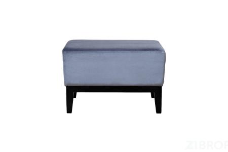 Банкетка Stella 60 прямоугольная синяя Velv Sin 60*38*40см