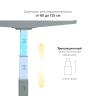 Стол с регулировкой высоты 2A3 серый/ЛДСП коричневый дуб, 120x60