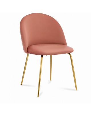 Mystere Gold, розовый обивка велюр ножки металлические золотые