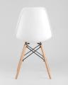 Обеденная группа стол Rondо раскладной 100-135*100 см белый, 4 стула Eames белые