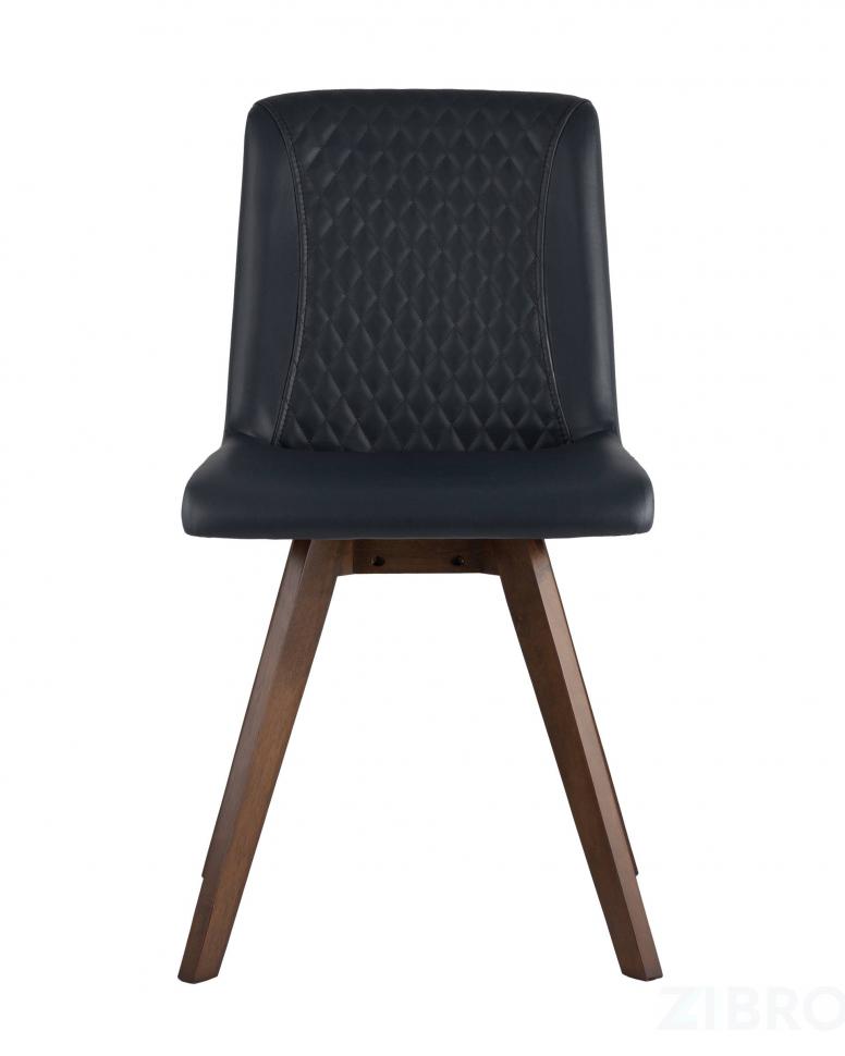 Комплект из четырех стульев MARTA синяя обивка из экокожи